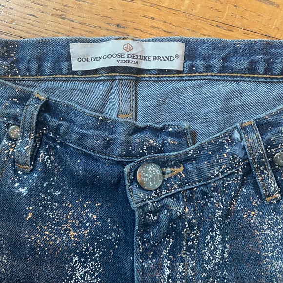 GOLDEN GOOSE OVERSIZED BOYFRIEND GLITTER JEANS - Picture 4 of 11
